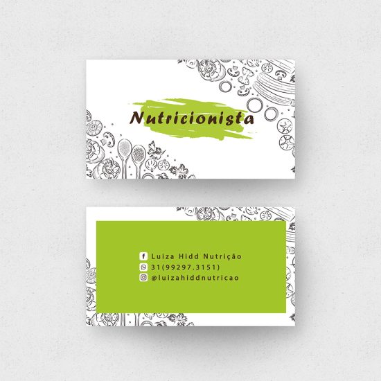 Cartão de Visita Nutricionista