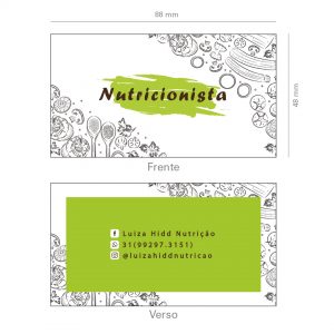 Cartão de Visita Nutricionista