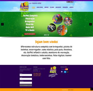 Website Espaço Raro Festas