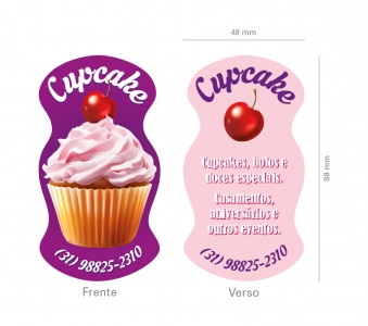 Cartão de Visita Cupcake