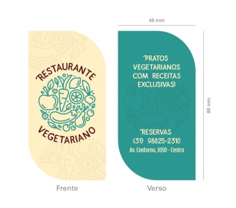 Cartão de Visita Restaurante Vegetariano