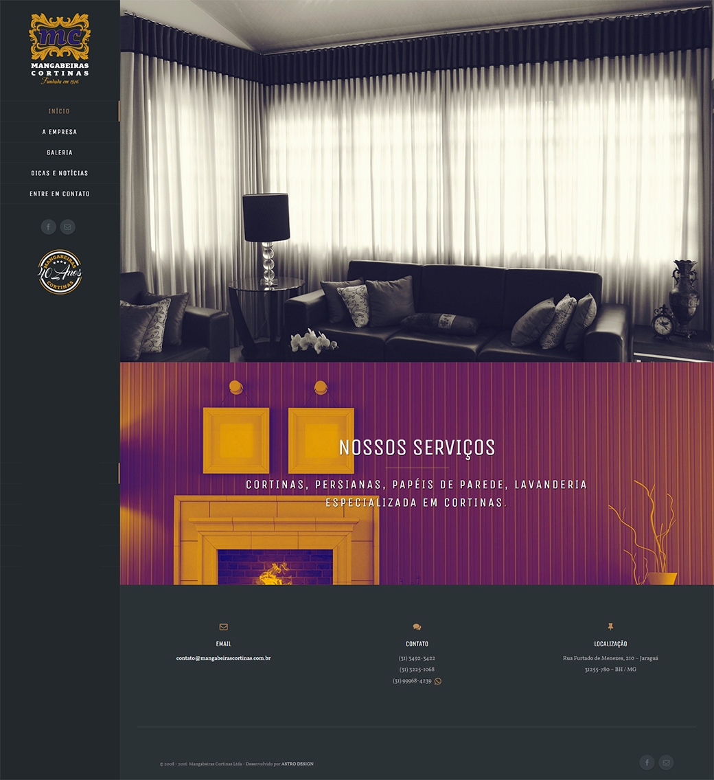 Website Mangabeiras Cortinas