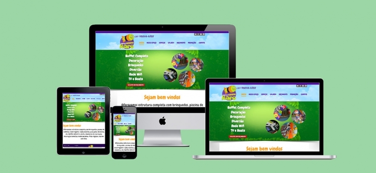 Website Espaço Raro Festas